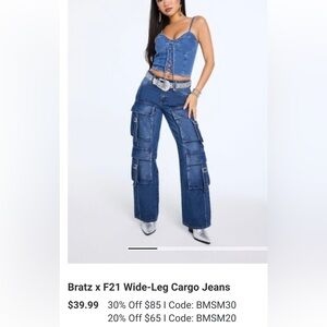 Forever 21 wemons cargo pants size 24